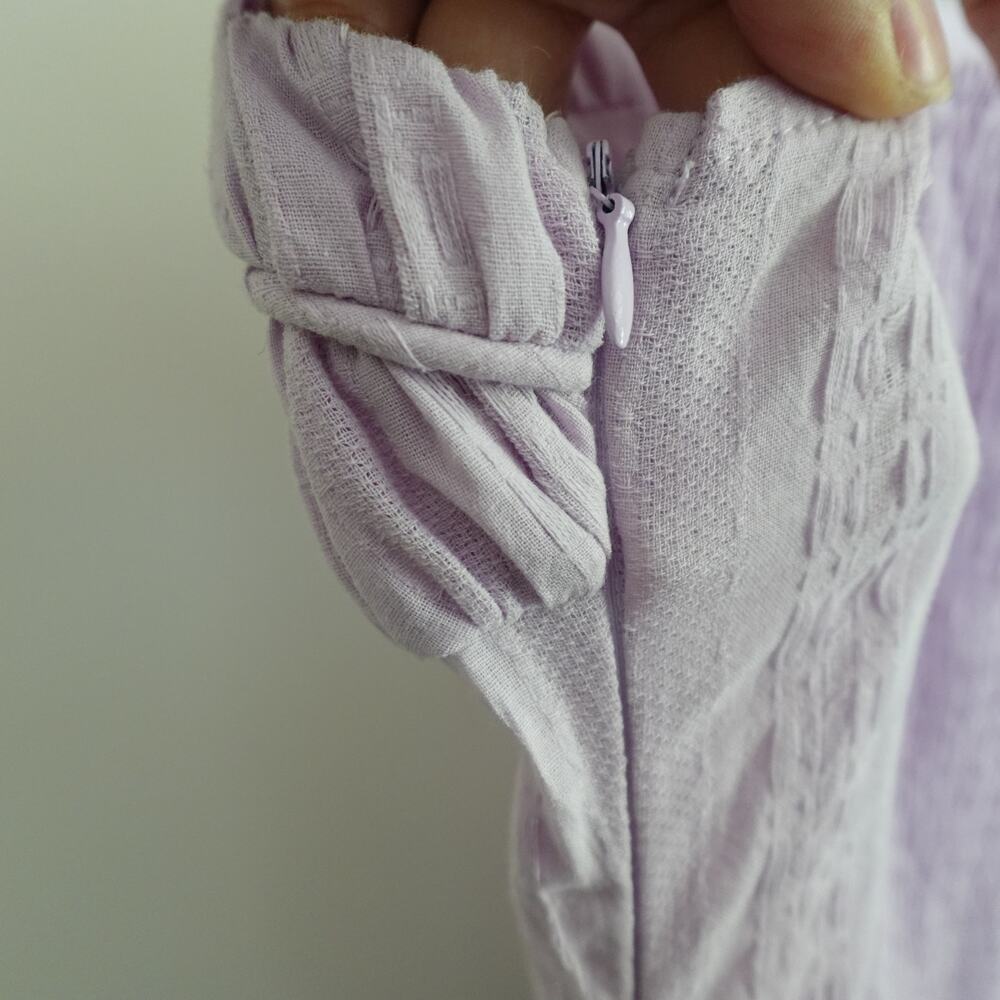 Peppermayo Jacinda Drop Waist Maxi Dress Lavender 4 Wedding Guest Cottagecore - Picture 9 of 16